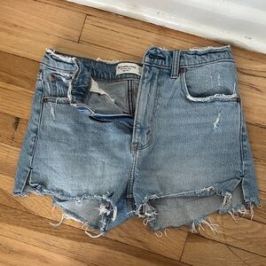 Abercrombie & Fitch Blue High Rise Shorts